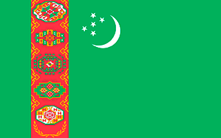 bandeiro do Turcomenistão