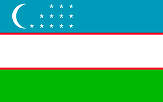 bandeiro do Uzbequistão